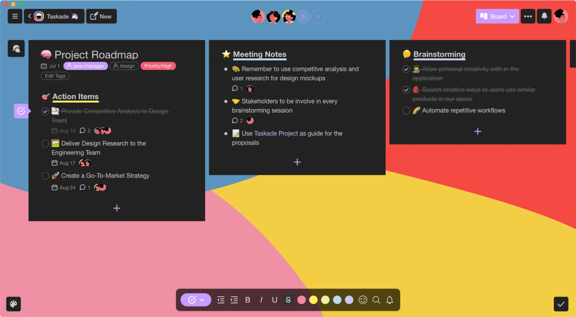 Taskade_Project Cycle Management Tools
